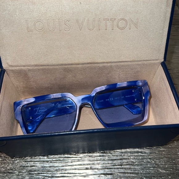 RARE Louis Vuitton 1.1 Millionaire Sunglasses in Blue 1 of 70 - Picture 2 of 6